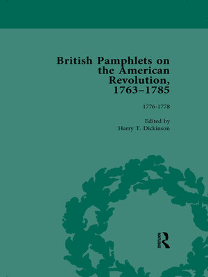 cover image of British Pamphlets on the American Revolution, 1763-1785, Part II, Volume 5